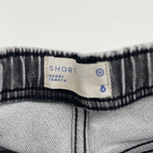 Load image into Gallery viewer, Boys Target, knit stretch denim shorts, elasticated, FUC, size 6,  