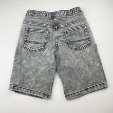 Load image into Gallery viewer, Boys Target, knit stretch denim shorts, elasticated, FUC, size 6,  
