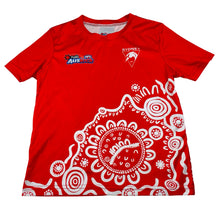 Load image into Gallery viewer, Unisex AFL Aus Kick, Sydney Swans sports / activewear top, EUC, size 6,  