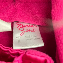 Load image into Gallery viewer, Girls Junior Zone, fleece lined hooded pink satin vest, GUC, size 8,  