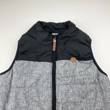 Load image into Gallery viewer, Boys Target, grey &amp; black puffer vest / sleeveless jacket, EUC, size 7,  