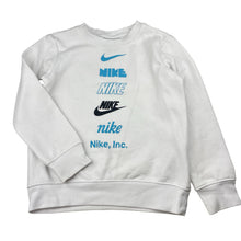 Load image into Gallery viewer, Unisex Nike, fleece lined sweater / jumper, light mark left cuff, FUC, size 5-6,  
