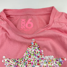 Load image into Gallery viewer, Girls Cotton On, flip sequin cotton long sleeve tee / top, FUC, size 6,  