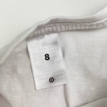 Load image into Gallery viewer, Unisex Target, white cotton long sleeve tee / top, EUC, size 8,  