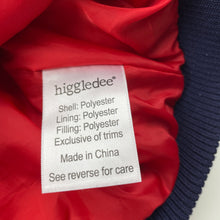 Load image into Gallery viewer, Unisex Higgledee, navy puffer jacket / coat, EUC, size 2,  