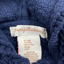 Load image into Gallery viewer, Girls Tommy Bahama, navy knitted cotton hooded cardigan, GUC, size 1,  