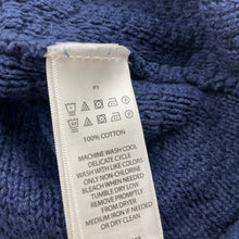 Load image into Gallery viewer, Girls Tommy Bahama, navy knitted cotton hooded cardigan, GUC, size 1,  