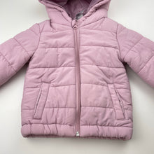 Load image into Gallery viewer, Girls Anko, hooded puffer jacket / coat, EUC, size 1,  