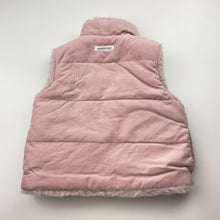 Load image into Gallery viewer, Girls Country Road, reversible faux fur / corduroy cotton vest, EUC, size 1,  