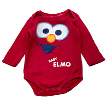 Load image into Gallery viewer, Unisex Seasame Street, Baby Elmo cotton bodysuit / romper, wash fade &amp; pilling, FUC, size 00,  