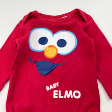 Load image into Gallery viewer, Unisex Seasame Street, Baby Elmo cotton bodysuit / romper, wash fade &amp; pilling, FUC, size 00,  