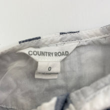 Load image into Gallery viewer, Unisex Country Road, checked cotton overalls / romper, light mark back left armpit, FUC, size 0,  