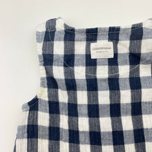 Load image into Gallery viewer, Unisex Country Road, checked cotton overalls / romper, light mark back left armpit, FUC, size 0,  