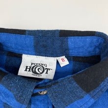Load image into Gallery viewer, Boys Piping Hot, flannel cotton long sleeve shirt, EUC, size 8,  