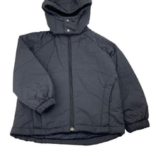 Load image into Gallery viewer, Unisex YOUNGONE, black hooded jacket / coat, EUC, size 6,  