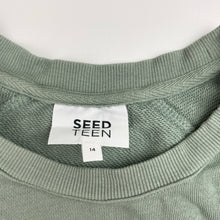 Load image into Gallery viewer, Girls Seed, cropped cotton sweater / jumper, small marks on back, FUC, size 14,  