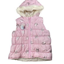 Load image into Gallery viewer, Girls Disney, Frozen hooded puffer vest / jacket, EUC, size 6,  