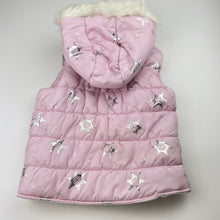 Load image into Gallery viewer, Girls Disney, Frozen hooded puffer vest / jacket, EUC, size 6,  