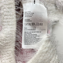 Load image into Gallery viewer, Girls H&amp;M, fluffy knit sweater / jumper, stars, GUC, size 7-8,  