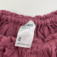 Load image into Gallery viewer, Girls Anko, crinkle stretch cotton long sleeve top, GUC, size 2,  