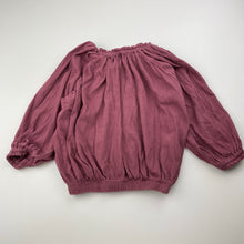 Load image into Gallery viewer, Girls Anko, crinkle stretch cotton long sleeve top, GUC, size 2,  