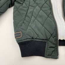 Load image into Gallery viewer, Boys Indie, quilted hooded jacket / coat, no size, armpit to armpit: 34cm, shoulder to cuff: 38cm, FUC, size 5-6,  