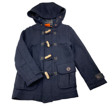 Load image into Gallery viewer, Boys Fun Spirit, navy wool blend duffle coat, FUC, size 5,  