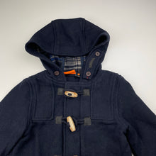 Load image into Gallery viewer, Boys Fun Spirit, navy wool blend duffle coat, FUC, size 5,  
