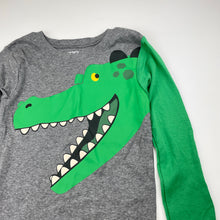 Load image into Gallery viewer, Boys Carters, soft cotton long sleeve pyjama top, crocodile, NEW, size 7,  