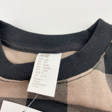 Load image into Gallery viewer, Boys H&amp;M, checked fleece lined sweater / jumper, NEW, size 4,  