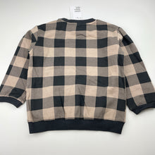 Load image into Gallery viewer, Boys H&amp;M, checked fleece lined sweater / jumper, NEW, size 4,  