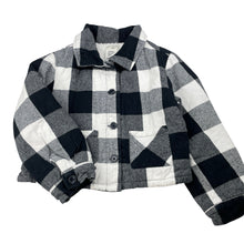 Load image into Gallery viewer, Girls MAX STUDIO kids, fleece lined wadded cotton jacket / shacket, GUC, size 6,  