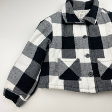 Load image into Gallery viewer, Girls MAX STUDIO kids, fleece lined wadded cotton jacket / shacket, GUC, size 6,  