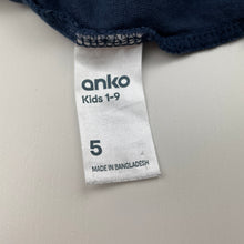 Load image into Gallery viewer, Boys Anko, navy cotton long sleeve top, dinosaur, GUC, size 5,  