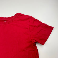 Load image into Gallery viewer, Unisex B&amp;L, red organic cotton tee / top, GUC, size 10,  