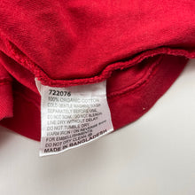 Load image into Gallery viewer, Unisex B&amp;L, red organic cotton tee / top, GUC, size 10,  
