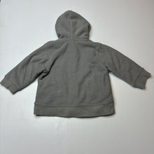Load image into Gallery viewer, Boys Pumpkin Patch, grey fleece zip hoodie sweater, GUC, size 0,  