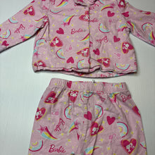 Load image into Gallery viewer, Girls Barbie, flannel cotton winter pyjamas, FUC, size 2,  