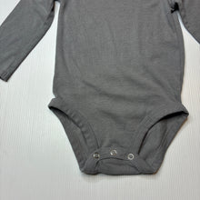 Load image into Gallery viewer, Unisex Hanes, grey bodysuit / romper, GUC, size 2,  