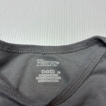 Load image into Gallery viewer, Unisex Hanes, grey bodysuit / romper, GUC, size 2,  