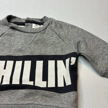 Load image into Gallery viewer, Boys Baby Berry, grey fleece lined sweater / jumper, GUC, size 000,  