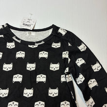 Load image into Gallery viewer, Girls H&amp;T, cotton long sleeve tee / top, cats, NEW, size 2,  