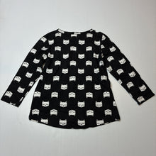 Load image into Gallery viewer, Girls H&amp;T, cotton long sleeve tee / top, cats, NEW, size 2,  