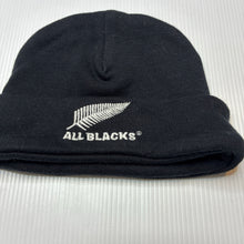 Load image into Gallery viewer, Unisex ALL BLACKS, embroidered cotton hat / beanie, EUC, size 0000,  