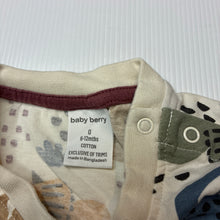 Load image into Gallery viewer, Boys Baby Berry, cotton long sleeve tee / top, dinosaurs, EUC, size 0,  