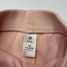 Load image into Gallery viewer, Girls Target, pink fleece lined track pants, elasticated, GUC, size 00,  
