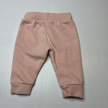 Load image into Gallery viewer, Girls Target, pink fleece lined track pants, elasticated, GUC, size 00,  