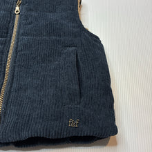 Load image into Gallery viewer, Boys Fox &amp; Finch, fleece lined wadded corduroy vest, EUC, size 00,  