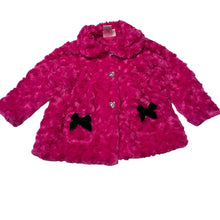Load image into Gallery viewer, Girls Little Lass, pink faux fur jacket / coat, EUC, size 2,  