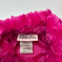 Load image into Gallery viewer, Girls Little Lass, pink faux fur jacket / coat, EUC, size 2,  